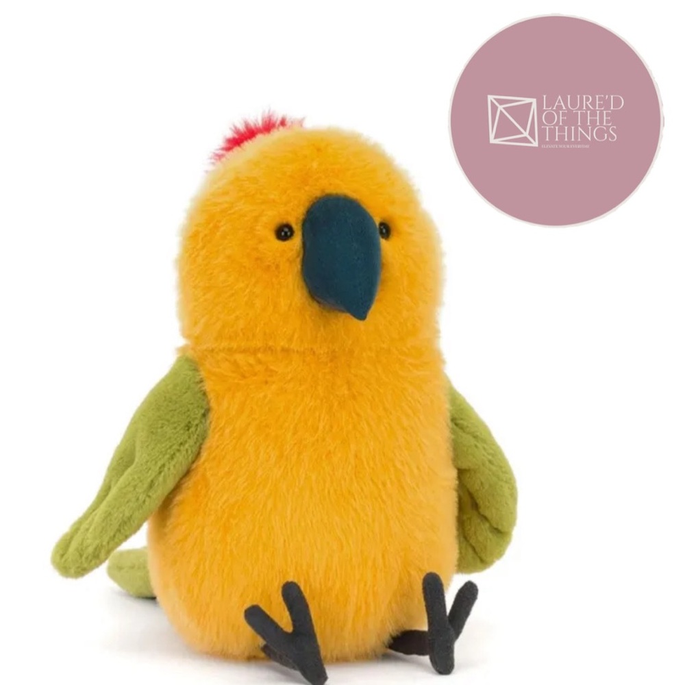 NWT JellyCat I am Budgeby Parrot Plush Toy
